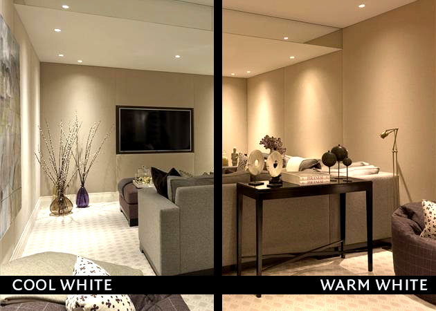 LED | Warm vs Cold light | Living Room | KAV London