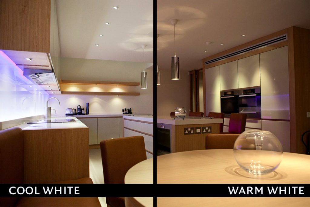LED colour temperature kitchen