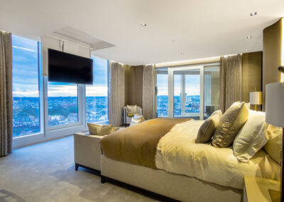 London Penthouse Master Bedroom